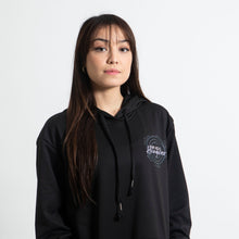 Load image into Gallery viewer, My a** is hungover - Purple logo hoodie
